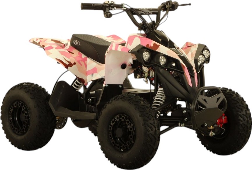 Детский электроквадроцикл RiverToys (MARK) (розовый камуфляж)