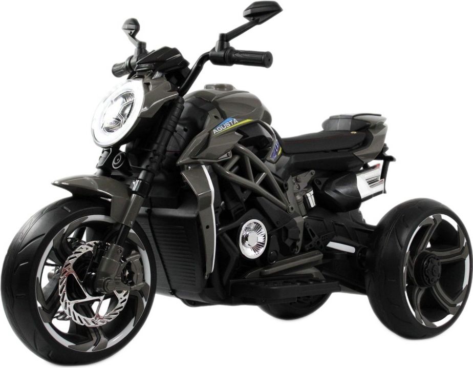 Детский электромотоцикл RiverToys C111MC серый