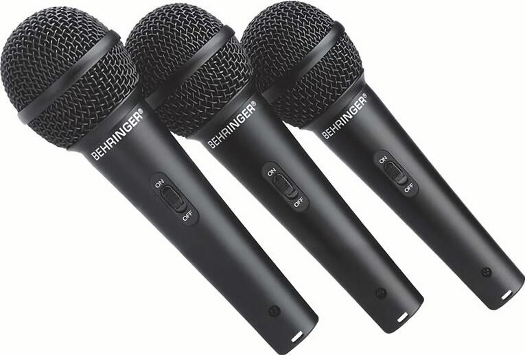 

(EU) Комплект 3 динамических микрофона Behringer XM1800S, суперкардиоида, с выключателем