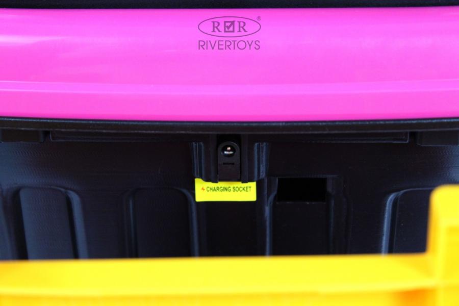 Детский электромобиль RiverToys K111KK розовый