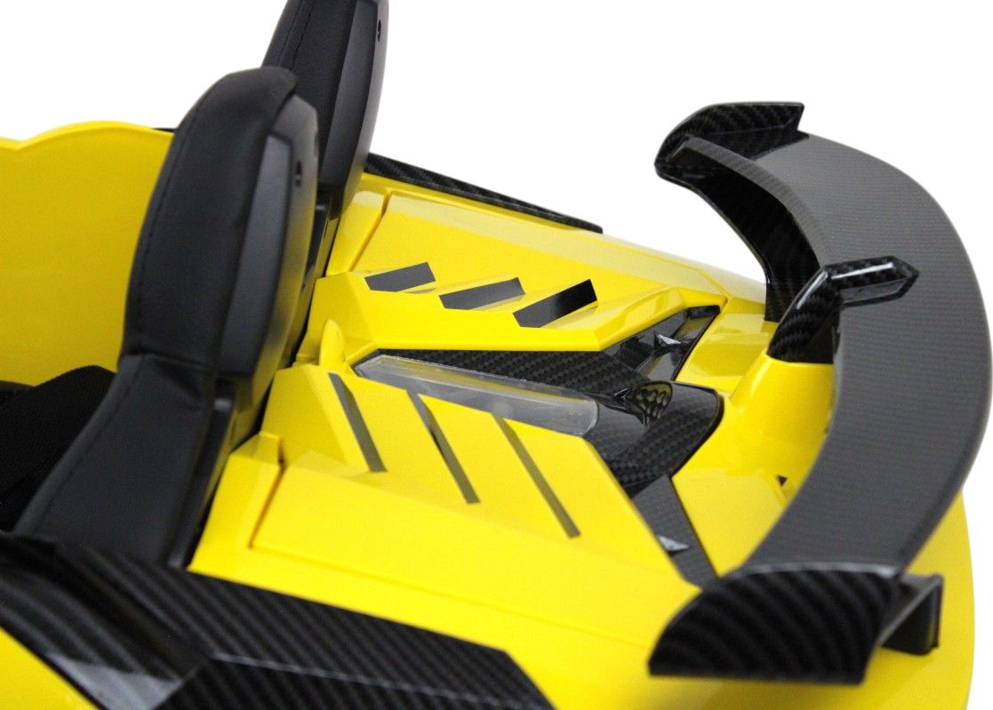 Детский электромобиль RiverToys Lamborghini Aventador SVJ (A111MP) желтый