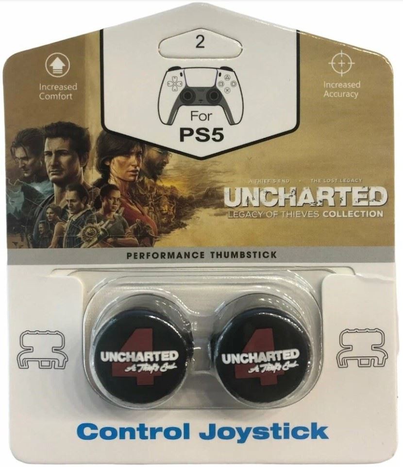Высокие накладки на стики CQC Uncharted: Legacy of Thieves Collection для геймпада DualSense