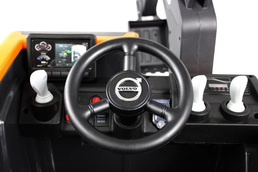 Детский электромобиль RiverToys трактор Volvo (Y444YY) оранжевый