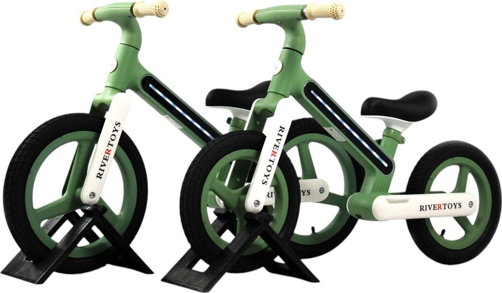 Детский беговел RiverToys (HB-002) (зеленый)
