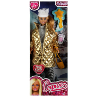 Кукла 29 см София plus size , руки и ноги сгиб, ЗИМА, акс, кор КАРАПУЗ в кор.24шт 66001-W2-SPS-BB