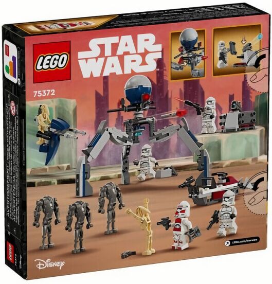 (EU) Конструктор LEGO Star Wars Солдат-клон - боевой дроид (75372)