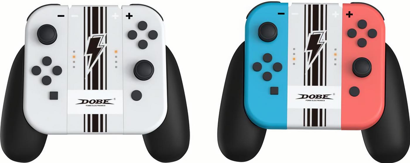 Подзаряжающий держатель DOBE для Nintendo Switch Joy-Con (белый) (iTNS-873B)