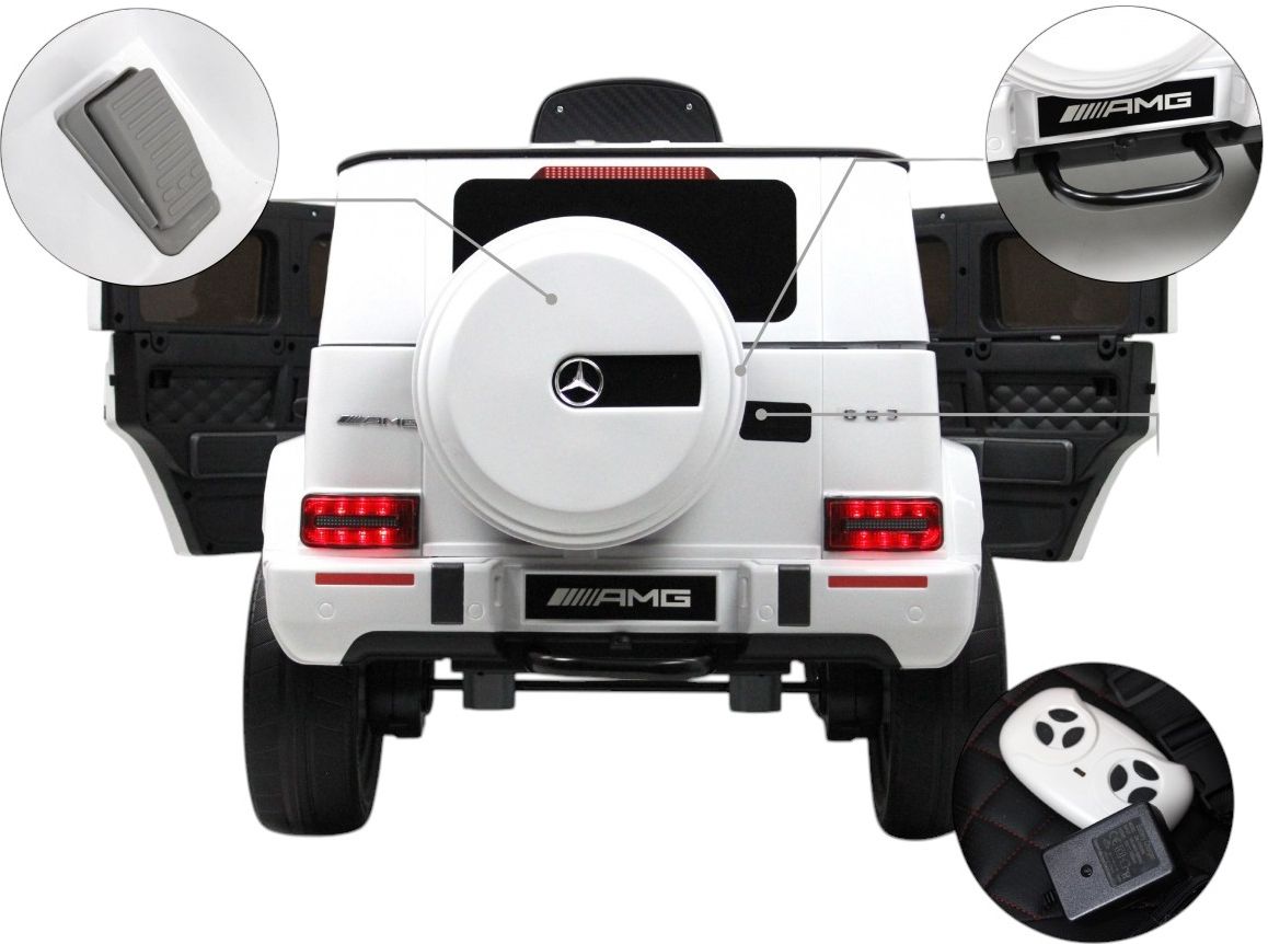 Детский электромобиль RiverToys Mercedes-Benz G63 4WD (Mercedes-AMG-G63-4WD-K999KK-WHITE) белый