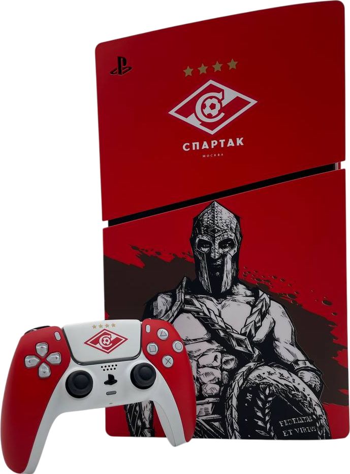 Кастомизированная игровая приставка Sony PlayStation 5 Slim Спартак 1 Тб SSD (c приводом) (PS5 Slim, CN)