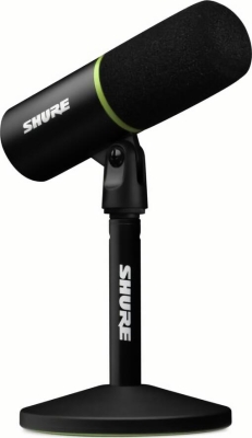 (EU) Динамический USB-микрофон Shure MV6, кардиоидный, с шумоподавлением, автоуровнем
