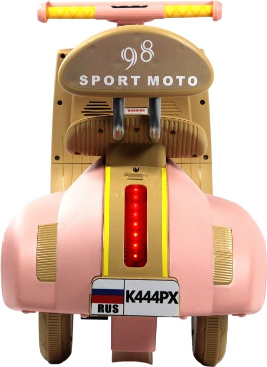 Детский электроскутер RiverToys K444PX розовый