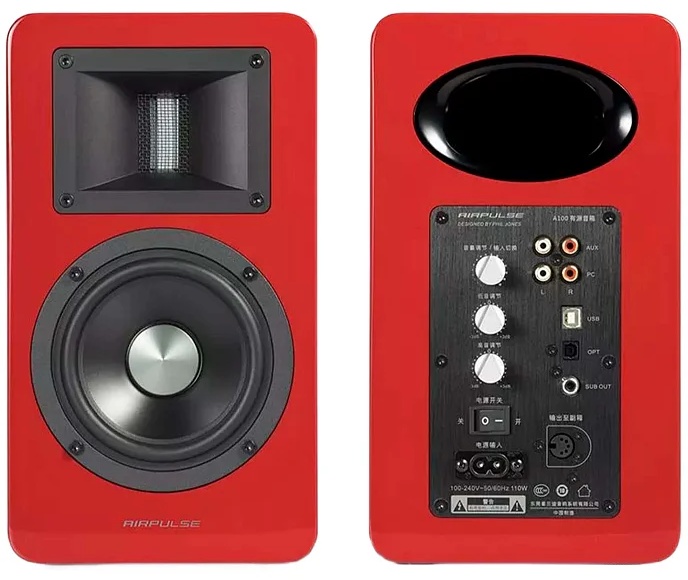 Активная акустическая система AIRPULSE A100, Красная