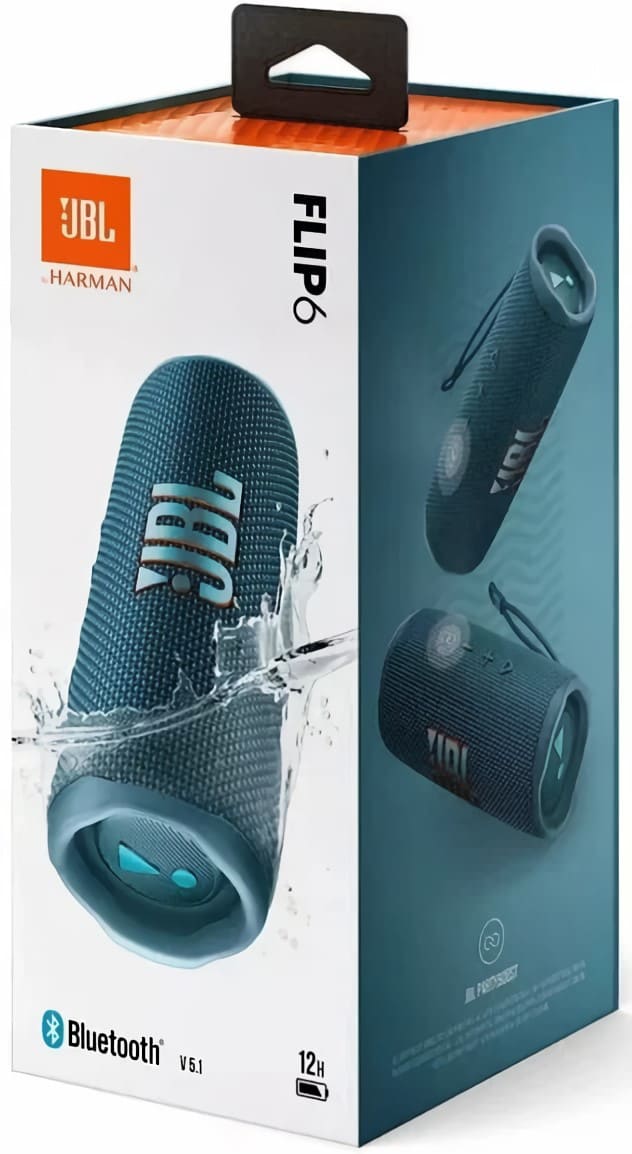 Портативная колонка JBL Flip 6 голубая