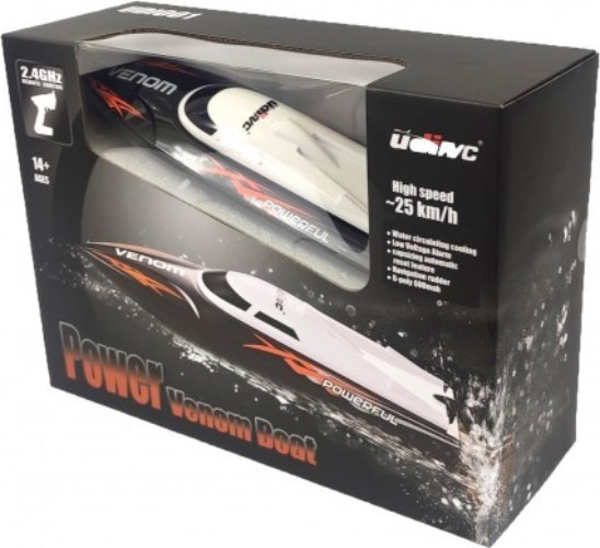Радиоуправляемая модель катер UdiRC Power Venom 2 (черный)