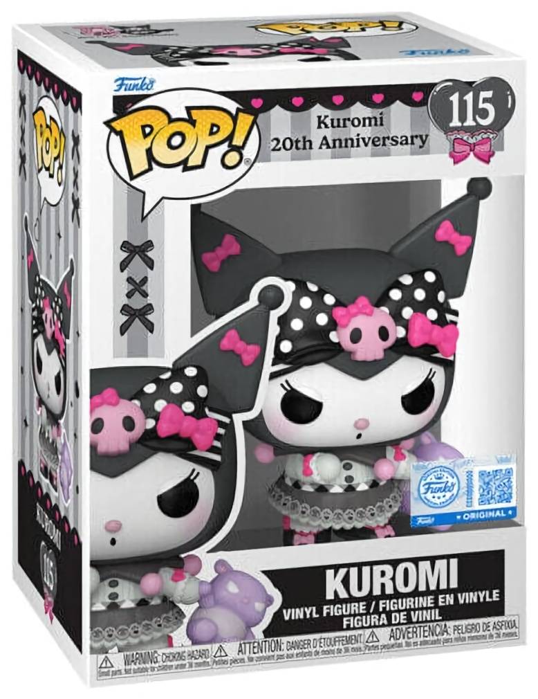 (CN) Фигурка Funko Pop! Sanrio: Kuromi 20th Anniversary - Kuromi with Baku (115)