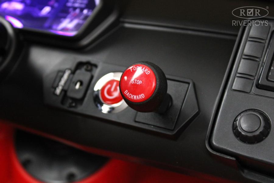 Детский электромобиль RiverToys Lamborghini Aventador SVJ (A111MP) красный