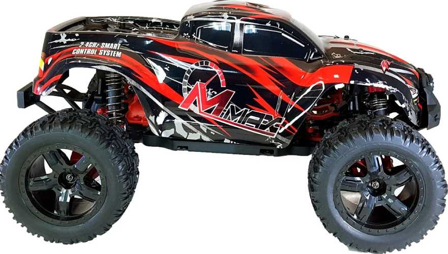 Радиоуправляемая модель монстр Remo Hobby MMAX Brushless (красный) 1к10 (RH1035-RED)