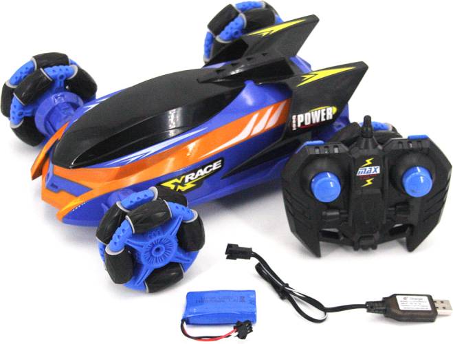 Радиоуправляемая модель Lingsheng машина для дрифта на роликовых колесах (1к14) синяя (955-90)