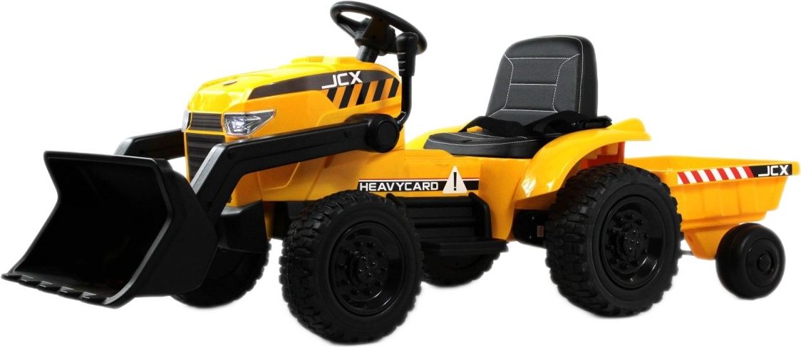 Детский электромобиль RiverToys трактор-погрузчик T333TT желтый