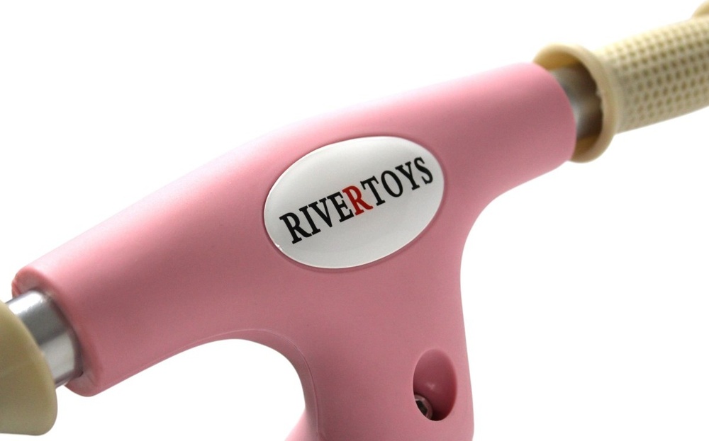 Детский беговел RiverToys (HB-003) (розовый)