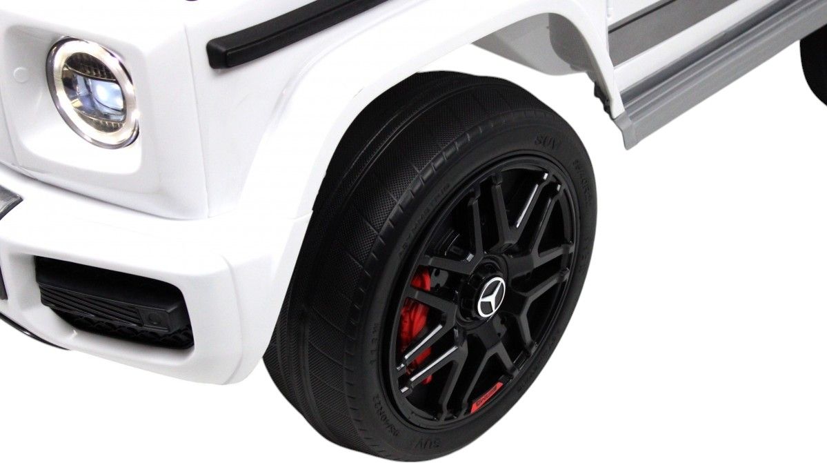 Детский электромобиль RiverToys Mercedes-Benz G63 4WD (Mercedes-AMG-G63-4WD-K999KK-WHITE) белый