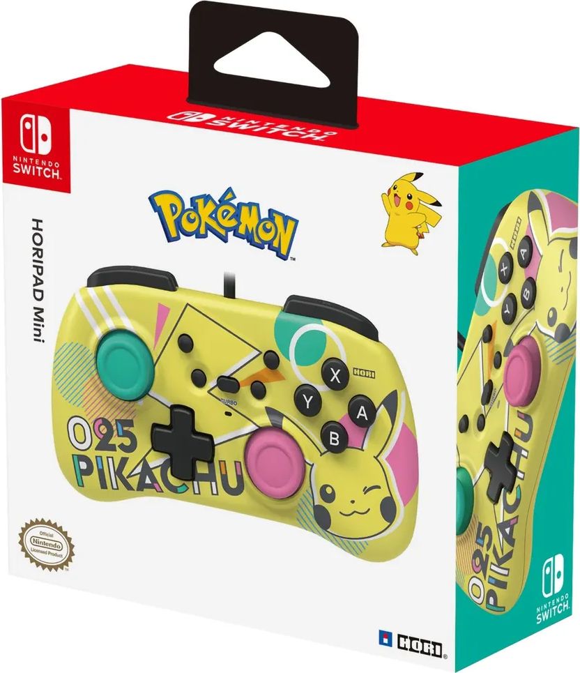 Геймпад HORIPAD Mini (Pikachu POP) для консоли Switch (NSW-278U)