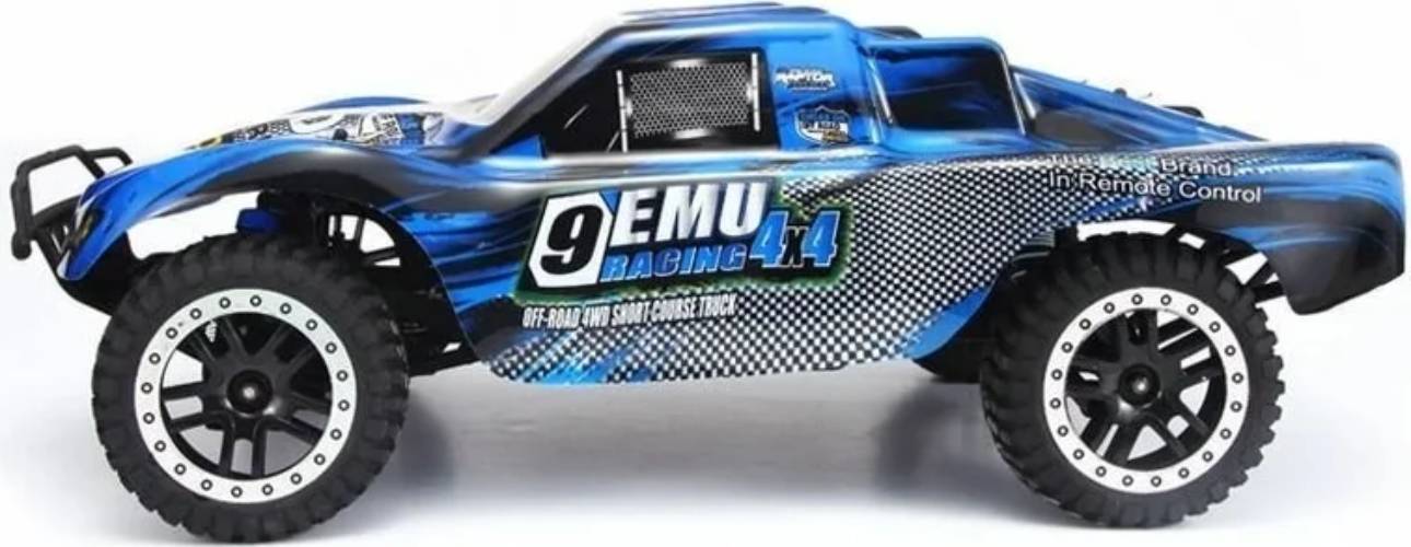 Радиоуправляемая модель Remo Hobby шорт-корс 9EMU Brushless 4WD (1к8) синий (RH1025-BLUE)