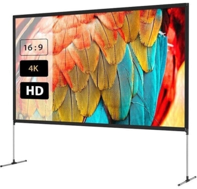 (EU) Проекционная поверхность BlitzWolf BW-VS6 120" (портативный, 16:9, матовый, 265x149 см, 4K, 160°), Чёрный, Белый