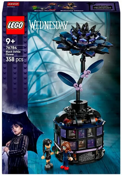 (EU) Конструктор LEGO Wednesday Черный георгин (76784)