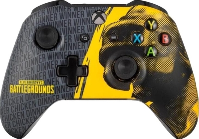 Кастомизированный геймпад Microsoft Xbox One S/X Wireless Controller PlayerUnknown's Battlegrounds (жёлто-серый) + код для загрузки игры