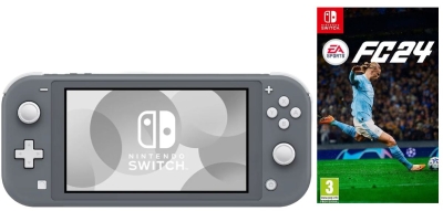 Игровая приставка Nintendo Switch Lite Gray 32GB (Серый) + Игра EA Sports FC 24