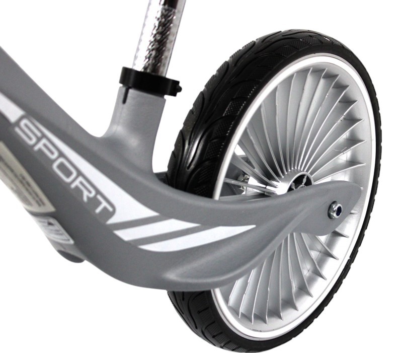 Детский беговел RiverToys (HB-007-12) (серый)