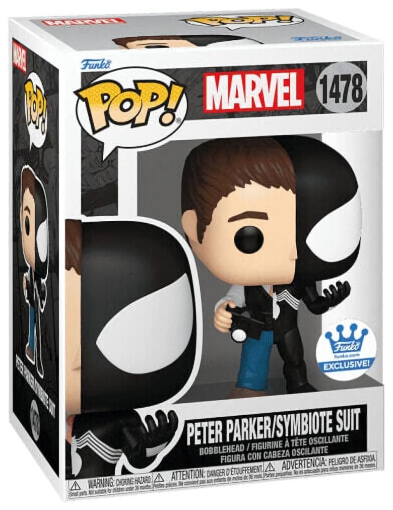 (CN) Фигурка Funko Pop! Marvel: Spider-Man — Peter Parker / Symbiote Suit (1478)