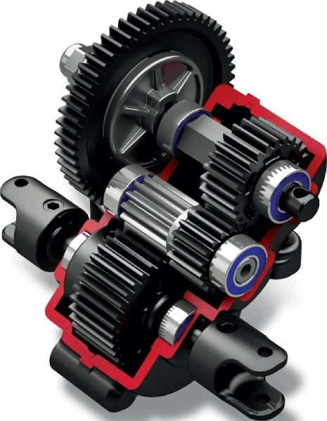 Радиоуправляемая модель трагги Traxxas E-Revo VXL TSM 4WD RTR 1к16 (TRA71076-3-BLX)