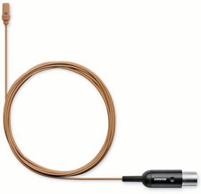 (EU) Петличный микрофон Shure UniPlex UL4 с кардиоидной диаграммой направленности, цвет MTQG, какао