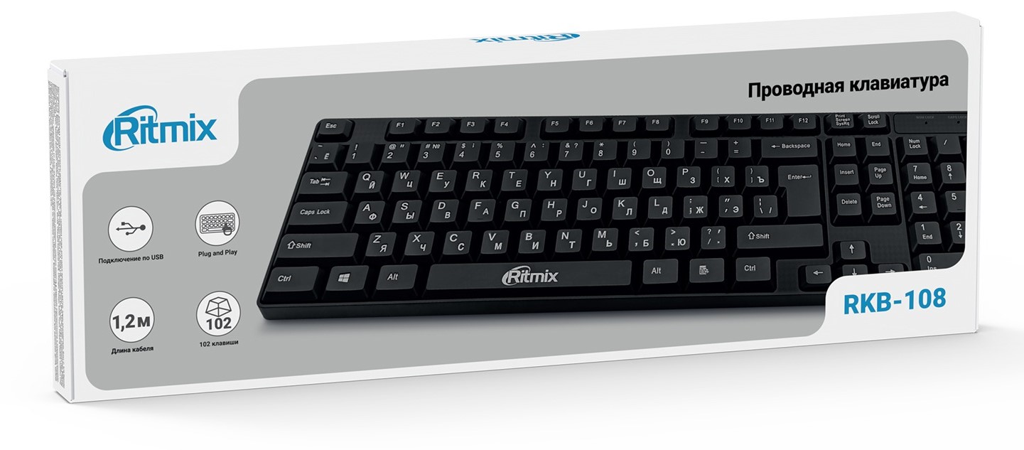 Клавиатура Ritmix RKB-108