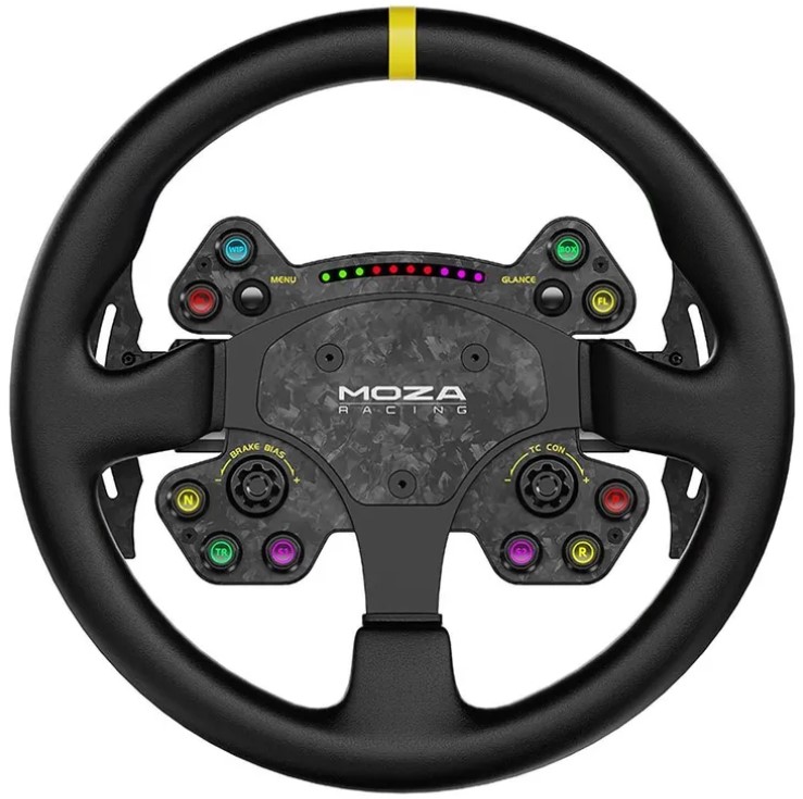 Съемное рулевое колесо MOZA RS V2 Steering Wheel Leather RS25