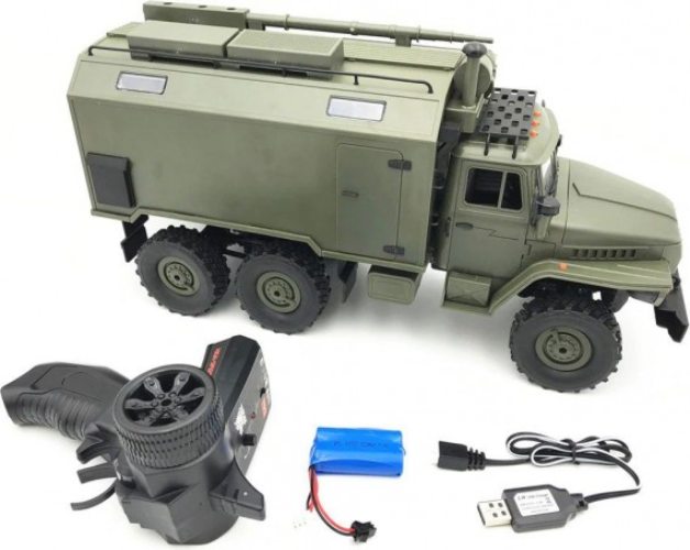 Радиоуправляемая модель WL Toys Советский военный грузовик Урал 6WD (1к16)(WPLB-36)