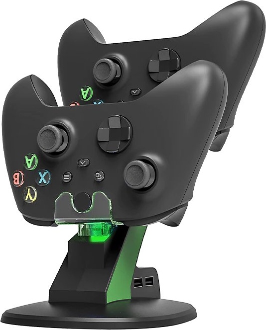 Зарядная станция OIVO для 2-х геймпадов Microsoft XBOX Series X|S  + 2 аккумулятора 1400 мА·ч (IV-BX305)