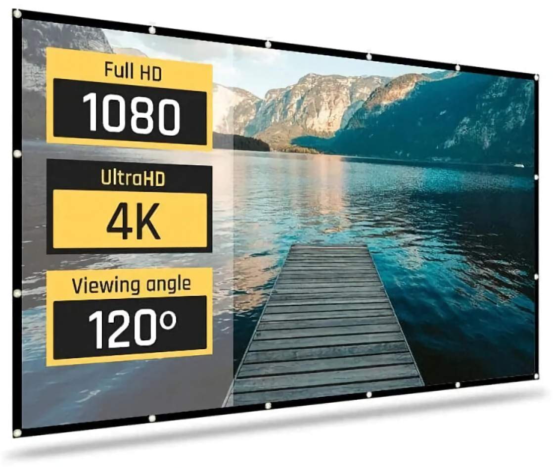 (EU) Проекционный экран Iggual ECO-COST 100 (100", 16:9, складной матовый) , Белый