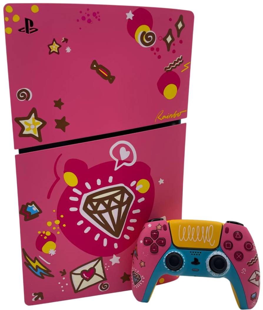 Кастомизированная игровая приставка Sony PlayStation 5 Slim SWEET 1 Тб SSD (c приводом) (PS5 Slim, CN)