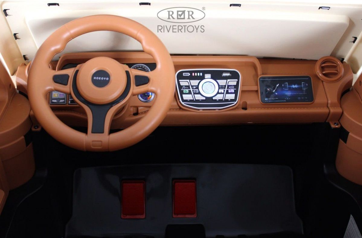 Детский электромобиль RiverToys Pick-Up (E555KX-PICKUP-KHAKI) хаки