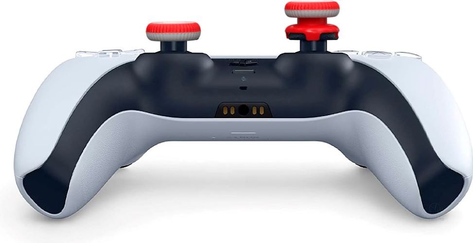 2 низкие + 1 высокая накладки на стики Mystic для DualSense PS5 (красные)