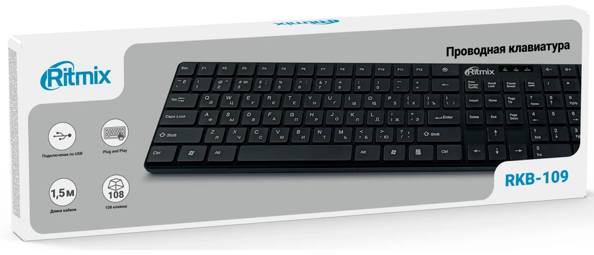 Клавиатура Ritmix RKB-109