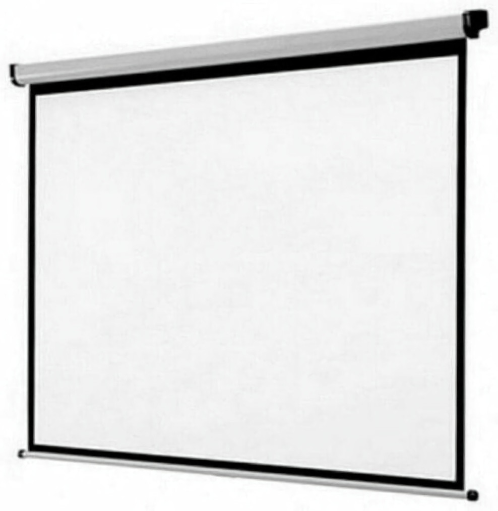 (EU) Настенный экран iggual MANUAL (200х200 cm) (PSIMS200), Белый