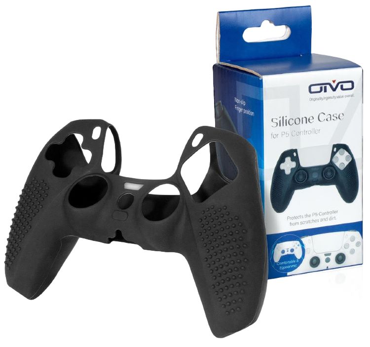 Силиконовый чехол для геймпада Sony DualSense PS5 Silicon Case for Controller Black IV-P5227 OIVO
