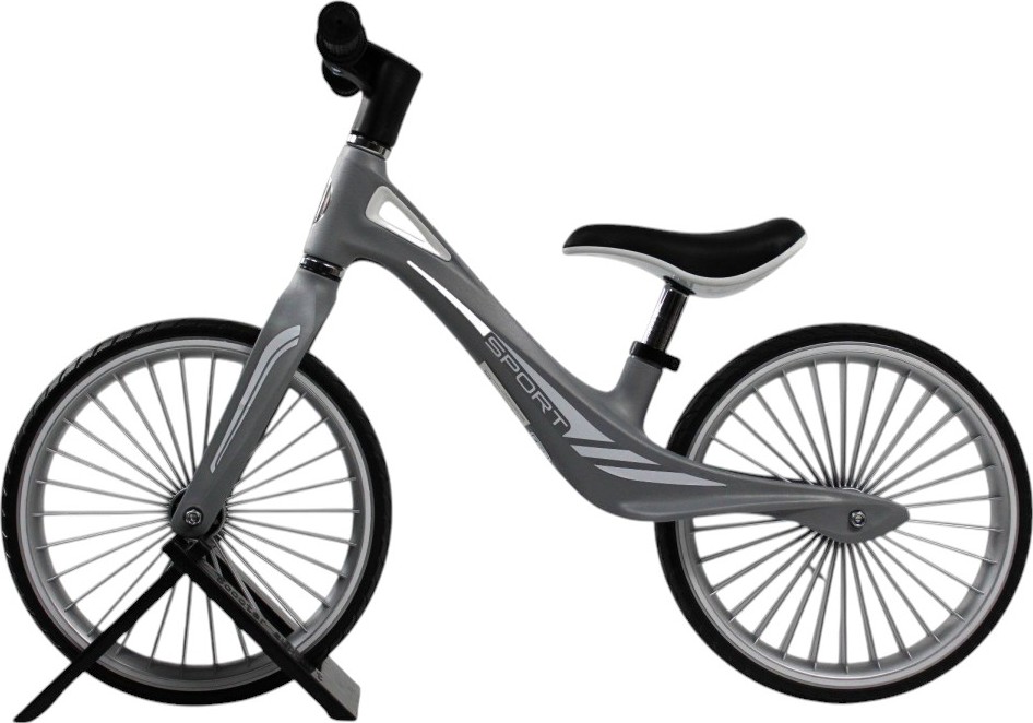 Детский беговел RiverToys (HB-007-14) (серый)