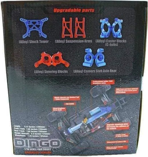 Радиоуправляемый монстр Remo Hobby SMAX Brushless (синий) 4WD 2.4G 1/16 RTR (E591-003)