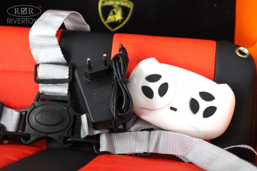 Детский электромобиль RiverToys Lamborghini Urus (E777EE) оранжевый