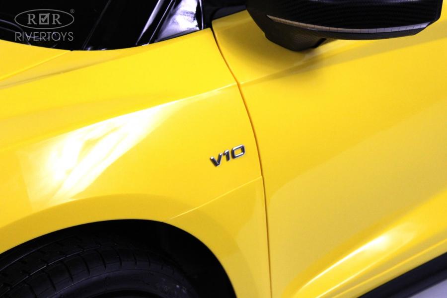 Детский электромобиль RiverToys AUDI R8 (M333MM) желтый